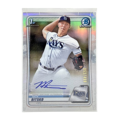 TOPPS MLBカード BOWMAN CHROME 1ST NICK BITSKO TAMPA BAY RAYS /499 #CDA-NB 中古 IT1