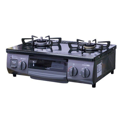 リンナイ コーナンオリジナル ガステーブル PT22N-BKL 都市ガス用 左強火力 中古 a1