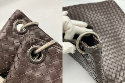BOTTEGA VENETA ボッテガヴェネタ イントレチャート ショルダーバッグ 中古 D4