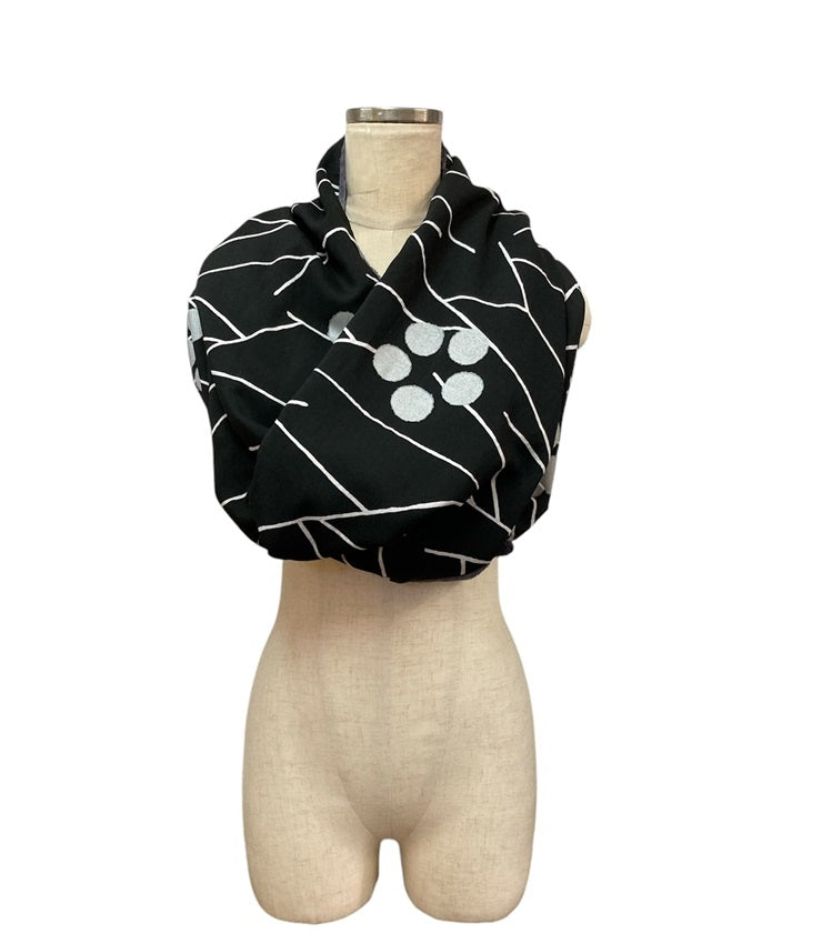 SOU・SOU ソウソウ 梳毛単糸織物 モスリン えりまき 首まき 羊毛100％ 中古 D4