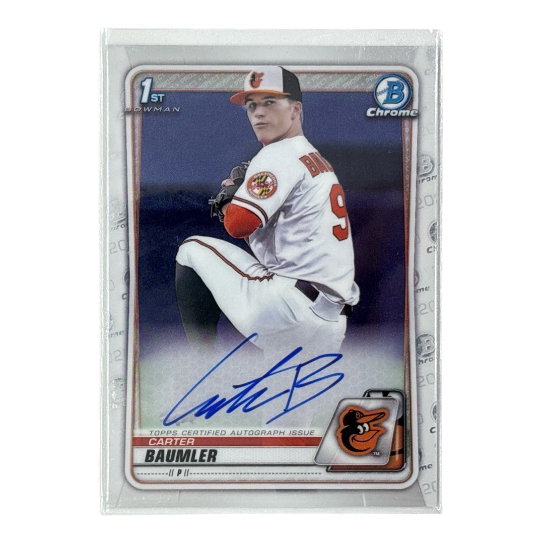 TOPPS MLBカード BOWMAN CHROME 1ST CARTER BAUMLER BALTIMORE ORIOLES #CDA-CB 中古 IT1