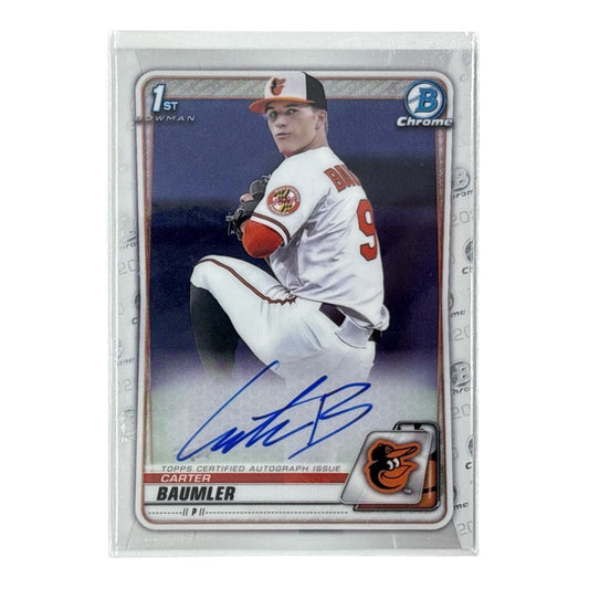 TOPPS MLBカード BOWMAN CHROME 1ST CARTER BAUMLER BALTIMORE ORIOLES #CDA-CB 中古 IT1
