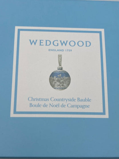 WEDGWOOD ウェッジウッド ホリデイ オーナメント Christmas Countryside Bauble 中古 D4