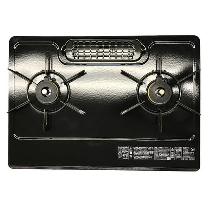 リンナイ グリル付きガステーブル グレーメタリック 都市ガス用 12A/13A 左強火力 RT35NJH 中古 T1