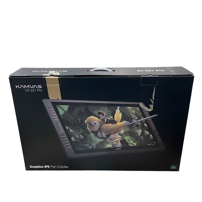 Huion 21.5インチ 液晶ペンタブレット KAMVAS GT-221Pro フルHD IPS フイオン 液タブ ペンタブ アンチグレア 漫画 イラスト 中古 R4