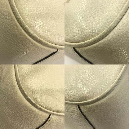 COACH コーチ ショルダーバッグ レディース レザー 馬車 ロゴ 斜め掛け アイボリー F75818 中古 T1