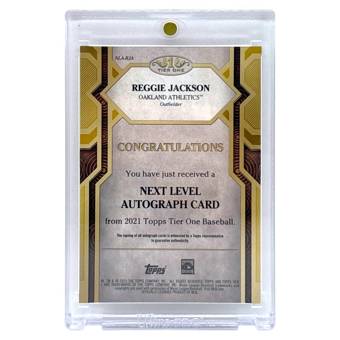TOPPS MLBカード TIER ONE REGGIE JACKSON OAKLAND ATHLETICS /10 #NLA-RJA 中古 IT1