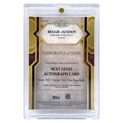 TOPPS MLBカード TIER ONE REGGIE JACKSON OAKLAND ATHLETICS /10 #NLA-RJA 中古 IT1