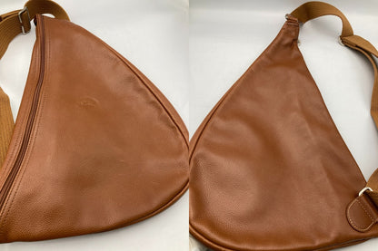 LONGCHAMP ロンシャン レザー ボディバッグ クロスボディ 中古 D4