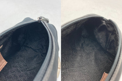 BOTTEGA VENETA ボッテガヴェネタ ナイロンポーチ ブラック 中古 D4