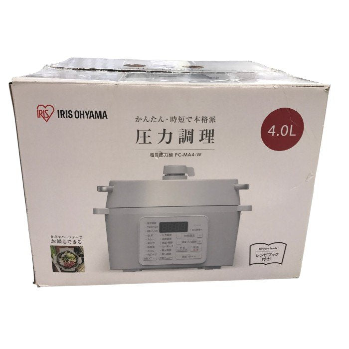 アイリスオーヤマ 電気圧力鍋 4.0L ホワイト PC-MA4-W 中古 Y1