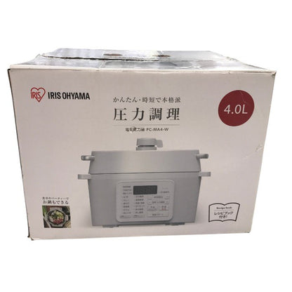アイリスオーヤマ 電気圧力鍋 4.0L ホワイト PC-MA4-W 中古 Y1
