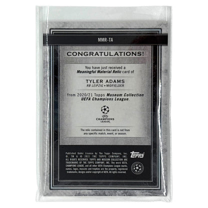 TOPPS サッカーカード MUSEUM COLLECTION TYLER ADAMS LEIPZIG /50 #MMR-TA 中古 IT1