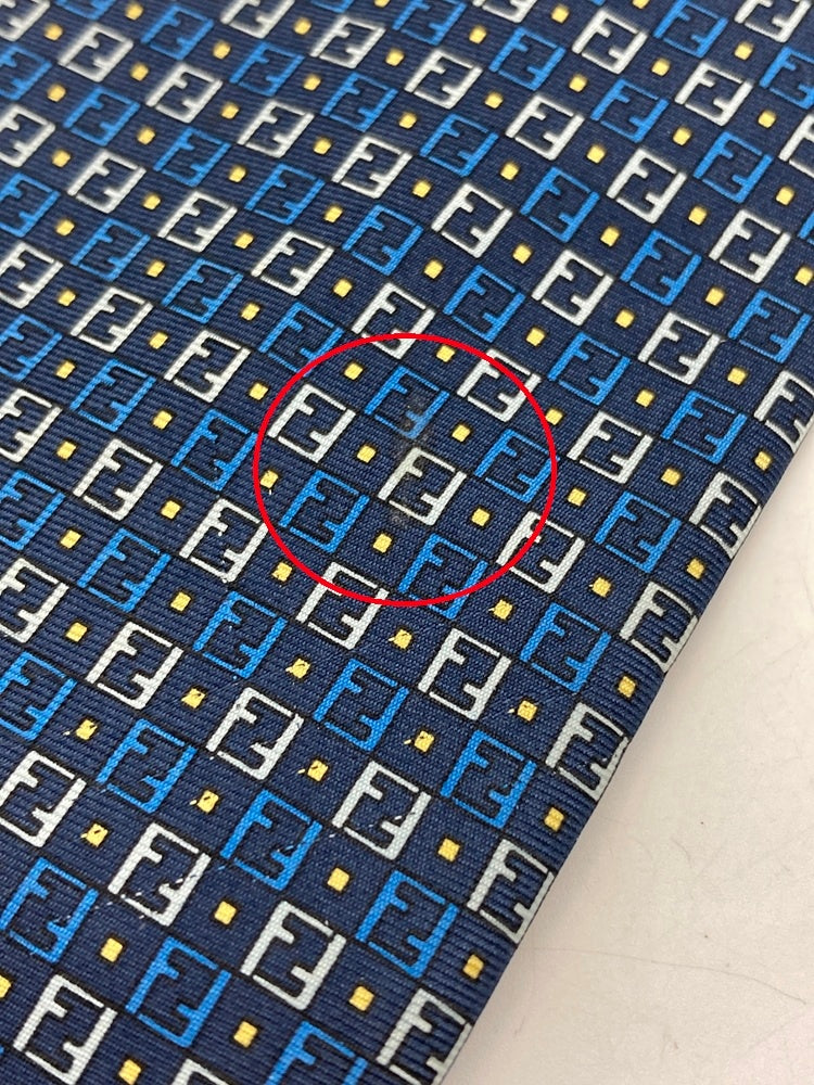 FENDI フェンディ ズッカ柄 ネクタイ シルク100％ 中古 D4