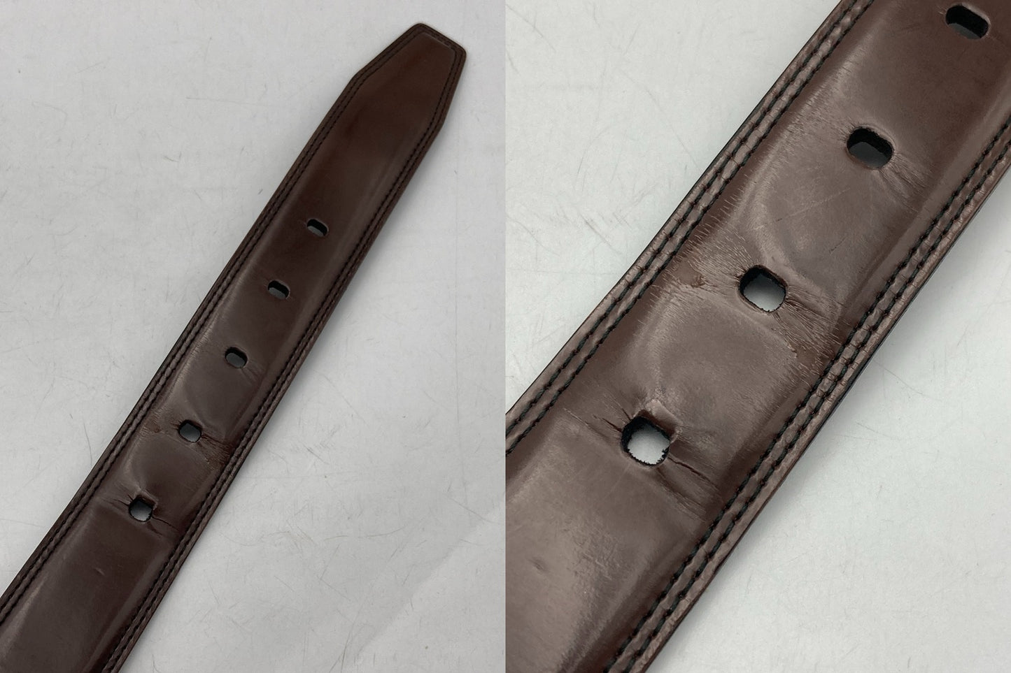 BALLY バリー 回転バックル レザー ベルト リバーシブル ブラウン(艶あり)/ブラウン 中古 D4
