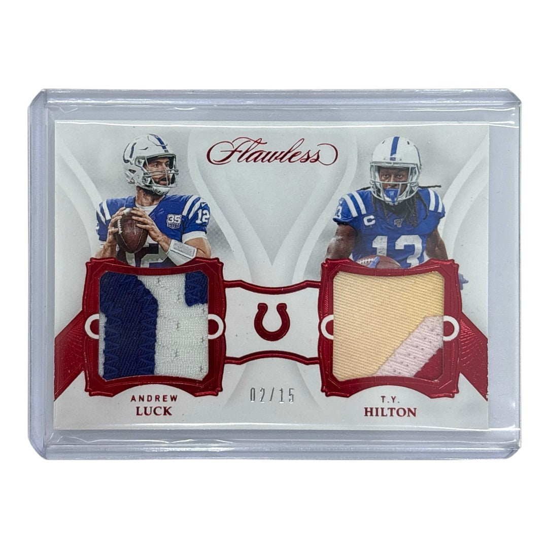 PANINI NFLカード FLAWLESS ANDREW LUCK T.Y. HILTON COLTS 02/15 #DDM12 中古 IT1