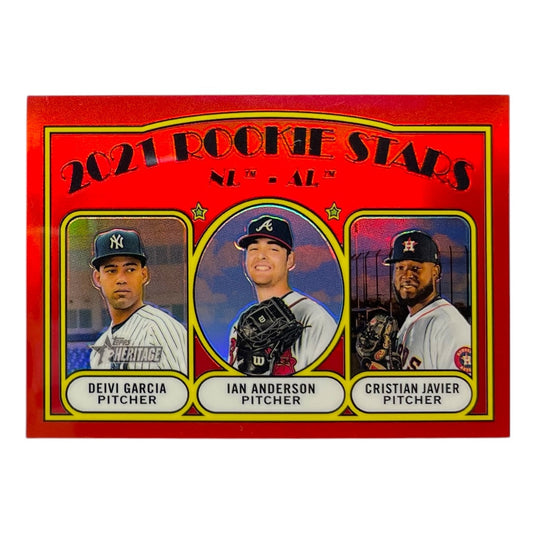 TOPPS MLBカード HERITAGE DEIVI GARCIA IAN ANDERSON CRISTIAN JAVIER NEW YORK YANKEES ATLANTA BRAVES HOUSTON ASTROS /372 #320 中古 IT2