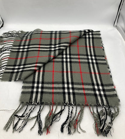 Burberrys バーバリーズ 英国製 ラムウール マフラー 中古 D4