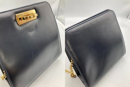 Salvatore Ferragamo サルヴァトーレフェラガモ ガンチーニ チェーン ショルダーバッグ 中古 D4