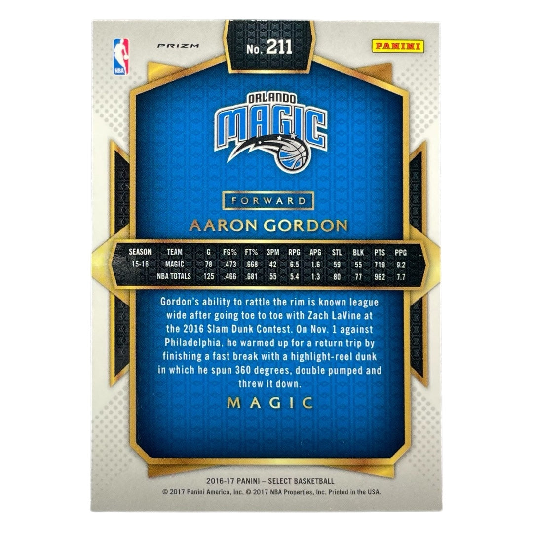PANINI NBAカード SELECT PRIZM AARON GORDON ORLANDO MAGIC #211 中古 IT2