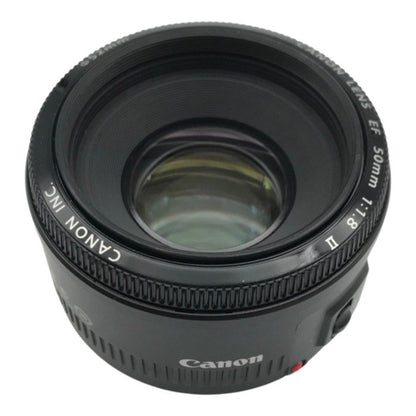 Cannon キヤノン 単焦点レンズ EF50㎜ F1.8 II AF/MF 軽量 コンパクト 中古 T1