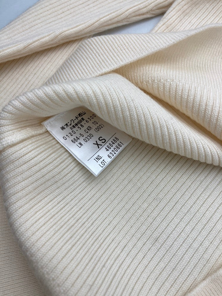 TOCCA トッカ タートルネック ハイネック カットソー サイズXS アイボリー 中古 D4