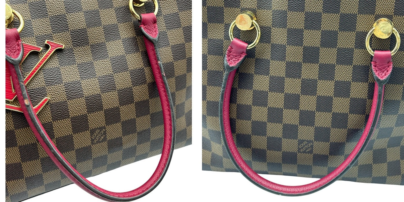 LOUIS VUITTON ルイヴィトン LVリバーサイド 2WAY ハンドバッグ ダミエ N40052 鞄 ブランド レディース お出かけ 通勤 中古 W４