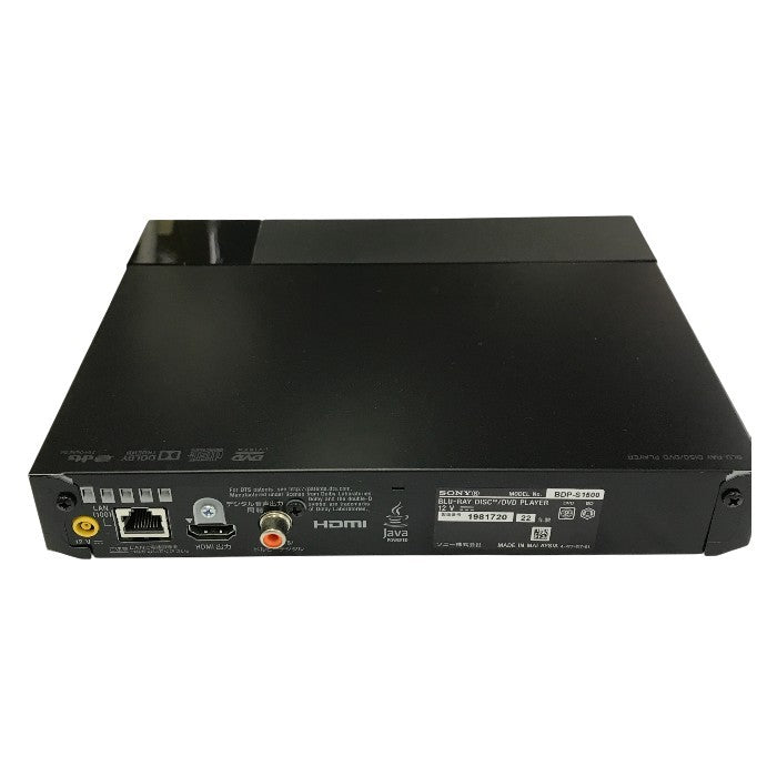 SONY ソニー ブルーレイディスクプレーヤー ブラック BD/DVD 高速起動 YouTube BDP-S1500 中古 T1