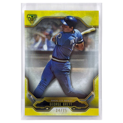 TOPPS MLBカード TRIPLE THREADS GEORGE BRETT KANSAS CITY ROYALS /75 #41 中古 IT1