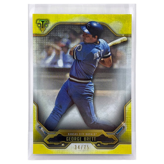 TOPPS MLBカード TRIPLE THREADS GEORGE BRETT KANSAS CITY ROYALS /75 #41 中古 IT1