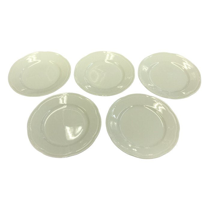 Richard Ginori リチャードジノリ アンティコホワイト プレート 17cm 5枚セット ケーキ デザート皿 白磁 中古 T1