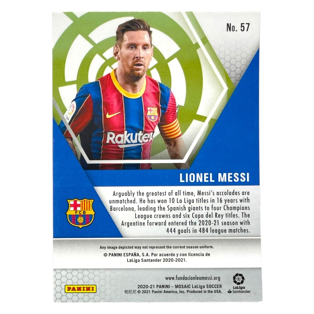 PANINI サッカーカード MOSAIC LALIGA LIONEL MESSI BARCELONA #57 中古 IT2