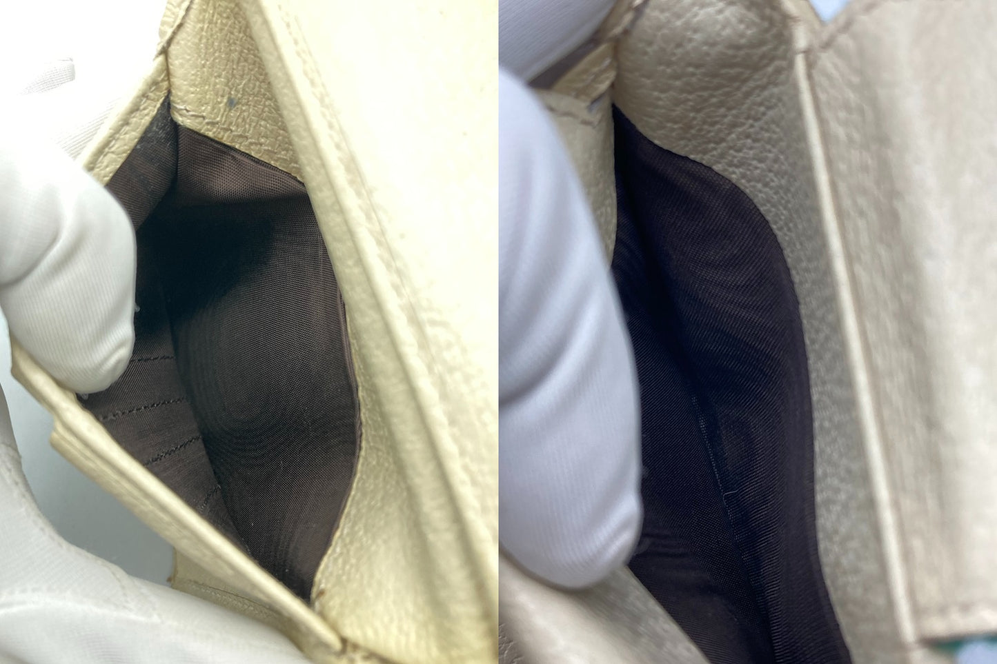 GUCCI グッチ GGキャンバス シェリーライン 二つ折り財布 181669 中古 D4