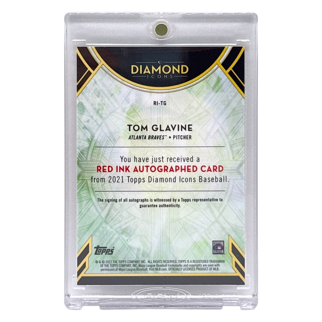 TOPPS MLBカード DIAMOND ICONS RED INK TOM GLAVINE ATLANTA BRAVES /5 #RI-TG 中古 IT1