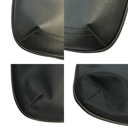 EMPORIO ARMANI エンポリオアルマーニ ショルダーバッグ メンズ ナイロン 斜め掛け ロゴ ブラック 中古 T1