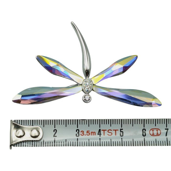 SWAROVSKI スワロフスキー トンボ ブローチ 中古 H4