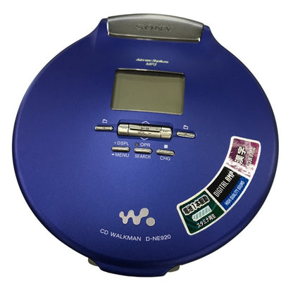 SONY(ソニー) CD WALKMAN ウォークマン ブルー D-NE920 中古 Y1