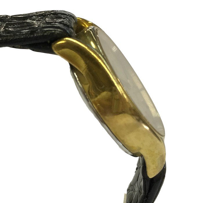 LONGINES ロンジン 腕時計 レディース アナログ クォーツ シンプル ヴィンテージ ゴールド/ブラック 717 4302 中古 T1