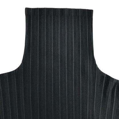PLEATS PLEASE プリーツプリーズ イッセイミヤケ カットソー レディース 長袖 ハイネック タートルネック ブラック 3サイズ FK83-FK356 中古 T1