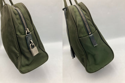 PRADA プラダ テスート トートバッグ カーキ 中古 D4