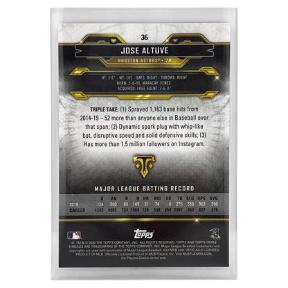 TOPPS MLBカード TRIPLE THREADS JOSE ALTUVE HOUSTON ASTROS /50 #36 中古 IT1