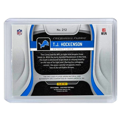 PANINI NFLカード CERTIFIED T.J. HOCKENSON DETROIT LIONS /499 #212 中古 IT1
