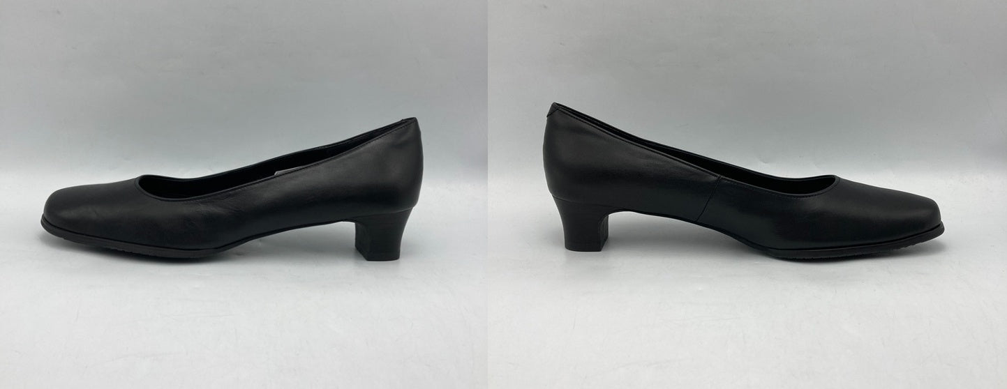 REGAL リーガル レディース プレーン ローヒールパンプス ブラック 6668 サイズ24.5cm 中古 D4