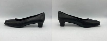 REGAL リーガル レディース プレーン ローヒールパンプス ブラック 6668 サイズ24.5cm 中古 D4