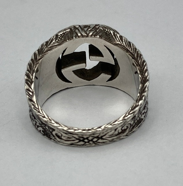 GUCCI グッチ インターロッキングG アラベスク リング SV925 サイズ18号 中古 D4