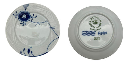 未使用品 ROYAL COPENHAGEN ロイヤルコペンハーゲン ブルーフルテッド 6枚 セット プレート 22cm 皿 大皿 洋食器 中古 W1