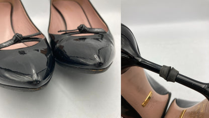 GUCCI グッチ パテントレザー ポインテッドトゥ パンプス 323516 ブラック サイズ35 1/2 レディース 中古 D4