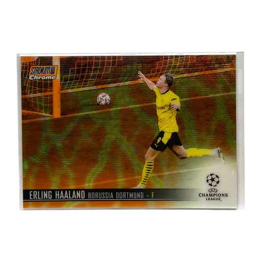 TOPPS サッカーカード STADIUM CLUB CHROME ERLING HAALAND DORTMUND #9 中古 IT2