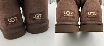 UGG australia アグ W クラシック ショート ムートンブーツ 5825 サイズ25cm レディース 中古 D4
