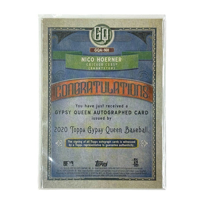 TOPPS MLBカード GYPSY QUEEN NICO HOERNER CHICAGO CUBS #GQA-NH 中古 IT1